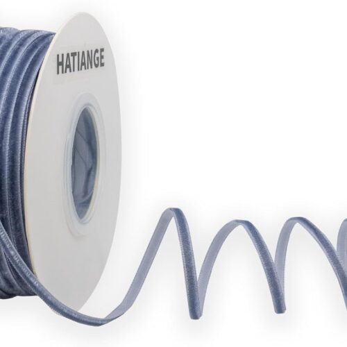 Dusty Blue Velvet Ribbon 1/8 Inch X 50 Yards for Gift Wrapping, Hair Bows, Choker, Wedding Decorations
