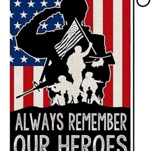 4th of July Decoration Memorial Day Patriotic Garden Flag, Veteran Independence Day Yard Outdoor Decoration 12x18 Inch Double Sided