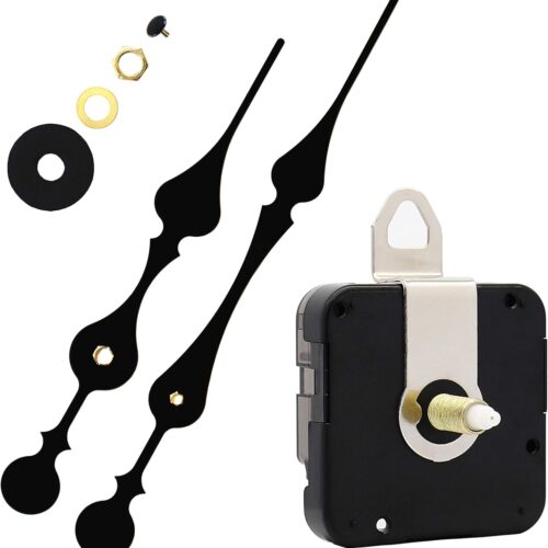 Youngtown12888 23mm Shaft Clock Movement with 2 Spade Hands to Fit Dials up to 40 cm（15.7 Inches） in Diameter.