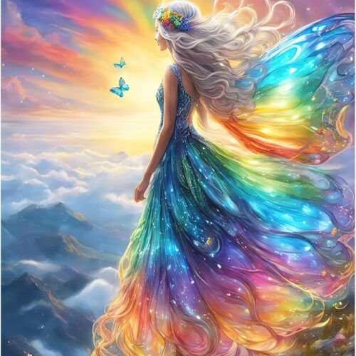 Diamond Painting Kits for Adults, Diamond Art Kits for Adults, Gem Art Kits for Adults for Gift Home Wall Decor 12x16inch,Fairy
