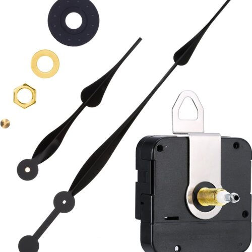 High Torque Quartz Clock Movement Clock Mechanism Replacement with Hands Spade Long 12 Inch for DIY Clock