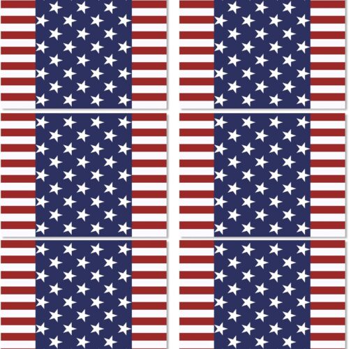 Memorial Day Placemats Set of 6 Patriotic Freedom Stars Place mats Veterans Day 4th of July Plastic Table Mats American Flag Holiday Washable Table Placemats for Party Dining