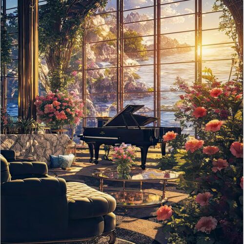 Paint by Numbers Kit for Adults Beginner, Flower Landscape Adult Paint by Number Kits, DIY Acrylic Paint by Numbers Kit for Adults Canvas for Home Decor Gift 16x20 Inch