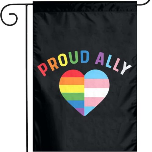 Pride Month Lgbtq Gay Pride Ally Garden Flag Perfect Decoration Yard 12x18 Inch Double Sided Outdoor Decoration Party Farmhouse Décor Banner