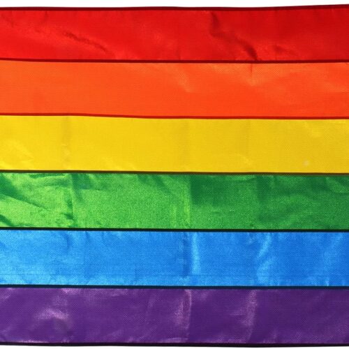 Rainbow Flag Gay Pride Flag 3x5 Ft Heavy Duty Nylon for LGBT Parade Month Pride Day LGBTQ Community - Sewn Stripes and 2 Rows of Lock Stitching and Brass Grommets