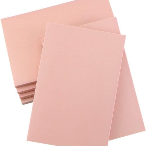 6 Pack 4"x6" Pale Pink Rubber Stamp Carving Blocks Rubber Carved Brick for Stamp Soft Rubber Crafts and DIY Craft Project