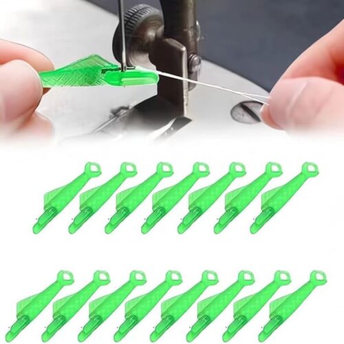 Fish Mouth Automatic Sewing Needle Threader - 15pcs Upgrade Quick Loop, Easy Self-Thread Tool