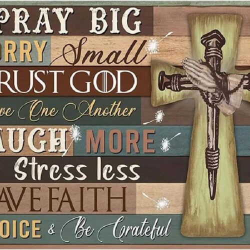 Inspirational Diamond Painting Kits for Adults Beginners,Christ Cross Diamond Art Kit,DIY Full Round Drill Religious Gem Art Kits,Home Wall Decor 16x12 Inch