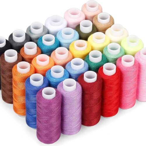 Sewing Threads Kits, 30 Colors Polyester 250 Yards Per Spools for Hand Sewing & Embroidery