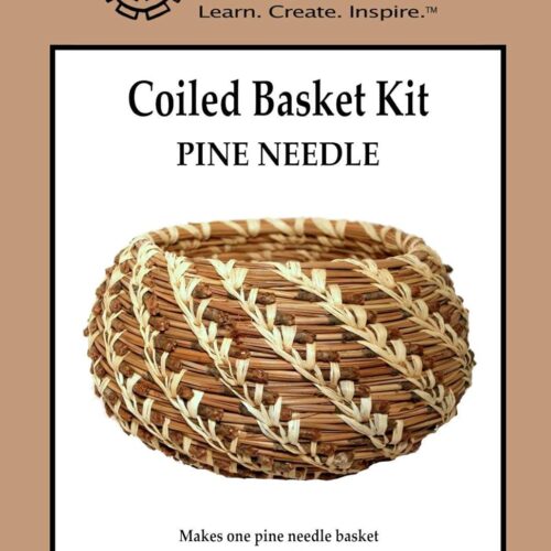 Coiled Basket Weaving Kit (Pine Needle) - Weave Kit for Kids and Adults Complete with Basket Weaving Supplies and Instructional Booklets