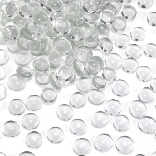 5Lb Flat Glass Marbles, Vase Filler, Glass Pebbles Marbles Bulk for Aquarium Table Scatters Decor