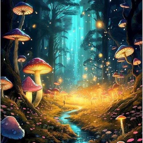 Ycydilirab Enchanted Glow Forest Diamond Painting for Adults