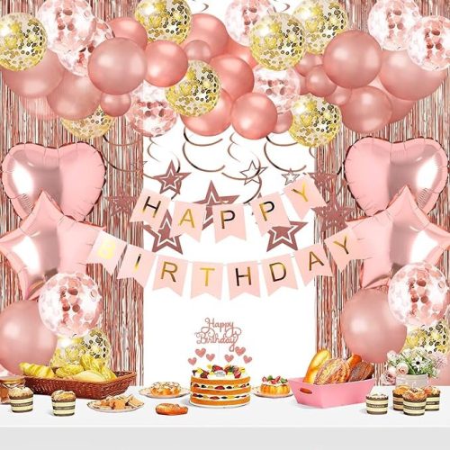 Merlinae Birthday Party Decorations 56 Packs with Happy Birthday Banner