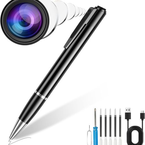 Hidden Camera Pen,Secret MINI Camera with Built-in 64GB Memory,HD Body Video Recorder Camera for Indoor Meeting Classroom Learning