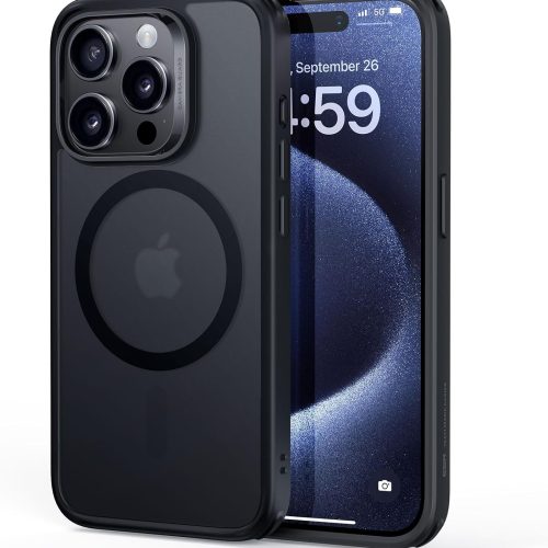 ESR for iPhone 15 Pro Max Case, Compatible with MagSafe, Military-Grade Protection, Yellowing Resistant, Scratch-Resistant Back, Magnetic Phone Case for iPhone 15 Pro Max, Classic Series,Frosted Black
