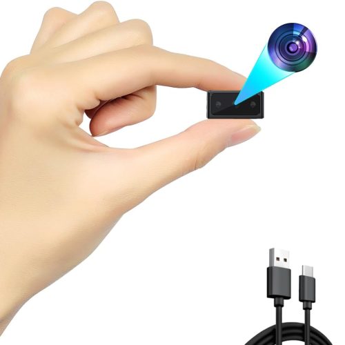 Hidden Camera Mini Spy Camera 1080P Small Security Camera, Tiny Portable Camera, Covert Nanny Cam, Indoor Home Office Security Cameras, Night Vision, Motion Detection, Gravity Sensor, Loop Record