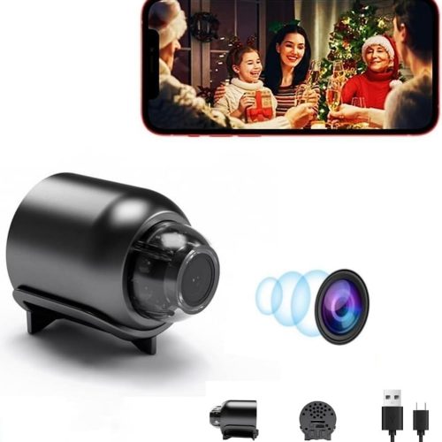 Mini Hidden Camera 1080P HD Hidden Camera - Portable Small Nanny Cam with Night Vision - Covert Security Camera for Home/Office/Indoor/Outdoor