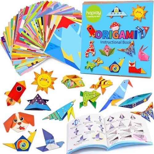 Origami Kit for Kids Ages 5-8 8-12, with Guiding Book, 98 Sheets Paper with 47 Patterns