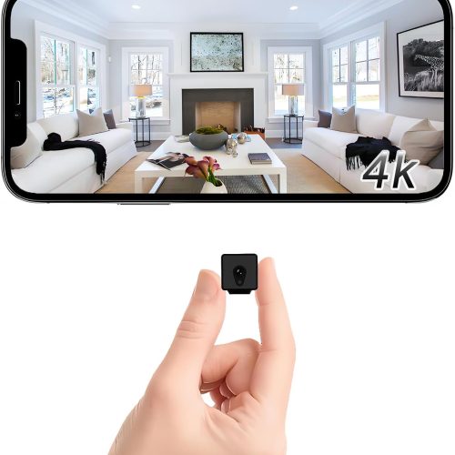 4K WiFi Mini Security Camera Wireless Indoor Home HD Small Outdoor Cameras Nanny Cam Portable Cams for House Pet Dogs Baby Office, Motion Detection Night Vision, Baby Monitor, App Control & SD Storage