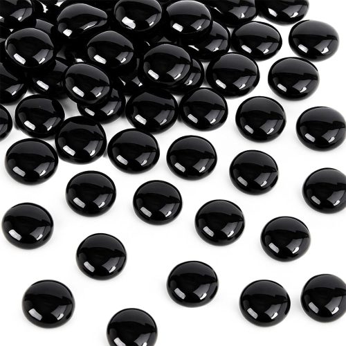 FUTUREPLUSX 1LB Yellow Glass Marbles, Flat Marbles Glass Beads Vase Fillers Decorative Rocks Gold Gemstones for Centerpieces Aquarium Table Scatter Home Decor