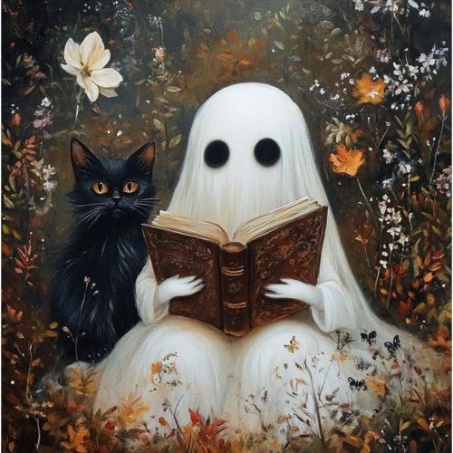 Reivworl Halloween Paint by Numbers Kit for Adults Beginners, Ghost Paint by Numbers, Adult Paint by Number Kits for Gifts and Home Wall Decor 16x20 Inch