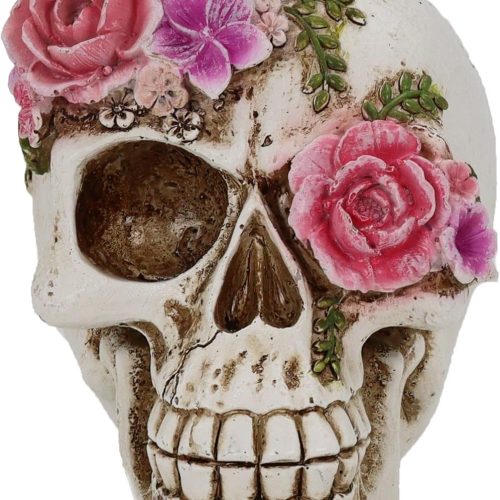 LAIKEARTS Skull Statue for Home Decor Vintage Figurines