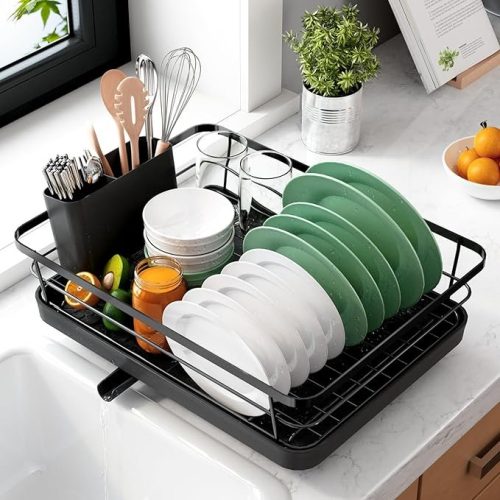 Kitsure Dish Drying Rack- Space-Saving Dish Rack