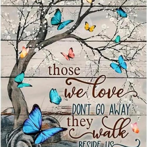 Tree Stamped Cross Stitch Kits for Adults Beginner,Butterfly Counted Cross Stitch Kits Printed Stitching Cute Patterns Dimensions Needlepoint Art Crafts Embroidery Kits for Adults Beginners