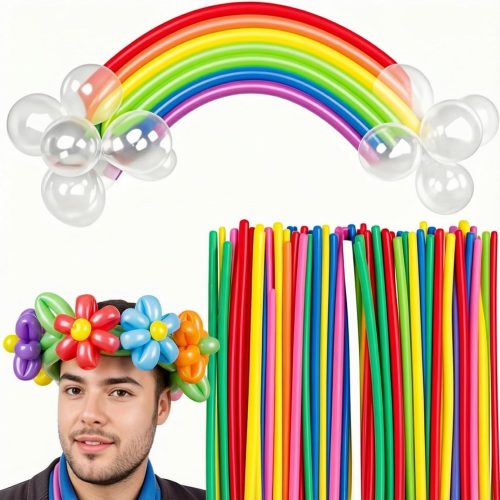 1 400 PCS 260 Long Balloons, Assorted Color Skinny Latex Twisting Balloons for Animal Modeling Tying Balloon Arch Wedding Birthday outdoor Party Decor