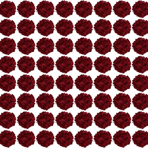 Auihiay 64PCS Burgundy Hydrangea Artificial Flowers, Silk Hydrangea Heads with Stems, Fake Flowers for DIY Wedding Centerpiece, Home, Party, Baby Shower, Garden Decoration (Burgundy)
