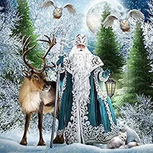 Diamond Painting Kits for Adults DIY 5D Full Square Drill Crystal Rhinestone Embroidery Pictures Arts Craft for Home Wall Decor (Santa Claus)