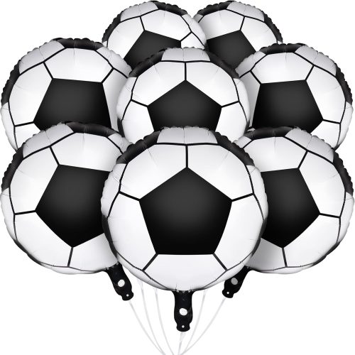 8 pcs 18 inch Soccer Balloons for Party Soccer Birthday Decorations World Cup Foil Mylar Balloons Senior Night Gifts