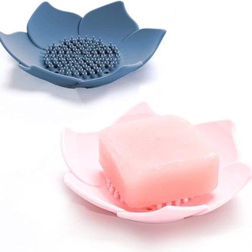 leuapl Soap Dishes with Draining, Bathroom Bar Soap Holder for Shower