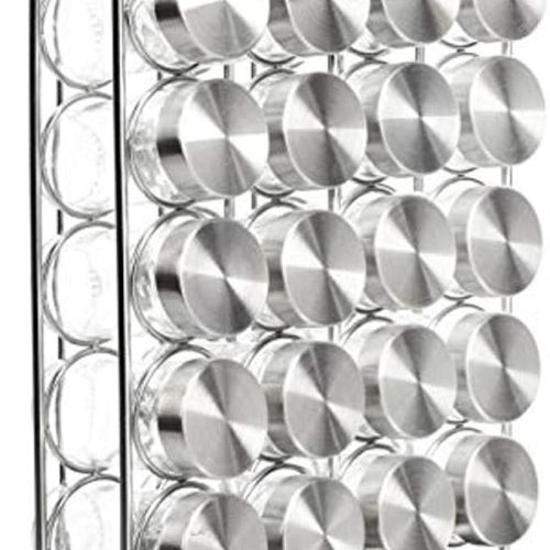 Spice Rack, 20 Glass Jar Spice Organizers and Storage