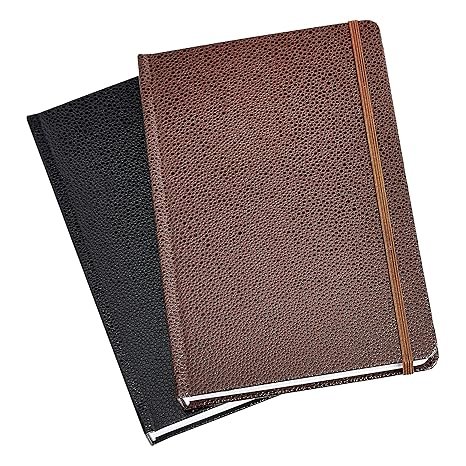 Amazon Basics Shagreen Journal, 2-Pack