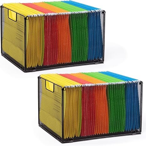 File Folder Organizer, Foldable Hanging File Organizer