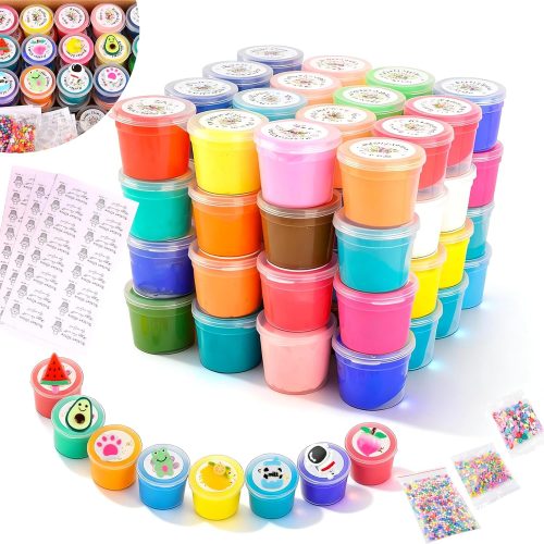 50 Pack Mini Butter Slime Kit, Scented Slime Party Favor Gifts, Stress Relief Toy for Girls and Boys, Soft & Non-Sticky, DIY Putty Toys for Kids Aged 4-12, Gifts for Students from Teachers in Bulk.