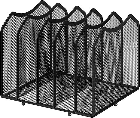 Simple Trending Mesh Desktop File Sorter Organizer, 5-Section