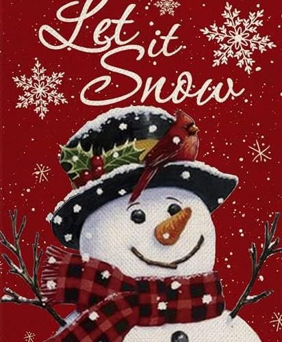 Christmas Diamond Painting Kits for Adults.Snowman Diamond Art Full Drill Round Gem Art 5D Diamond Dots Suitable Home Wall Decor 12x16inch