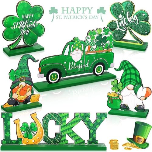 6 Pieces St. Patrick's Day Table Sign Decoration