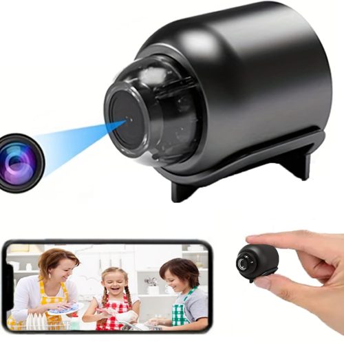 senri Wireless Camera Spy Hidden Cameras, Mini Nanny Cam Smart Home, Small Indoor Outdoor Camera with Remote View, Compatible with Android and iOS, Baby, Pet Monitor, Car Guard(Video Only)