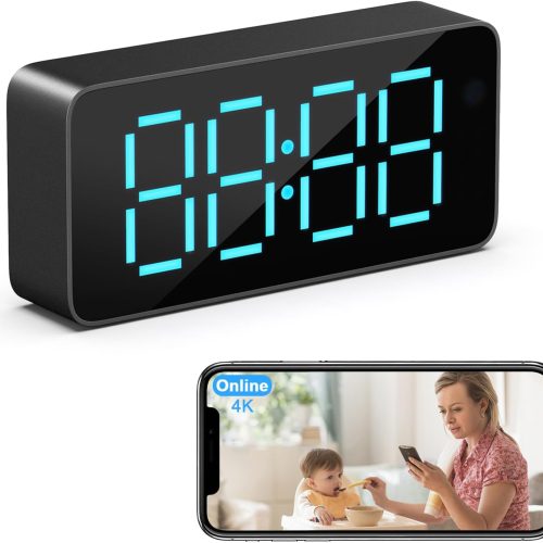 Hidden Camera Clock 1080P HD Wireless Cameras Spy Camera for Indoor Security WiFi Nanny Cam with Motion Detection