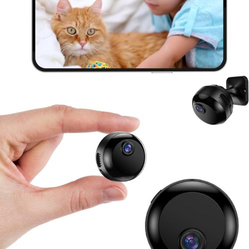 Mini Camera Wireless 1080P Wi-Fi Hidden Camera for Indoor Security Pet Monitoring, Motion Detection & Night Vision Nanny Cam Pet Cameras