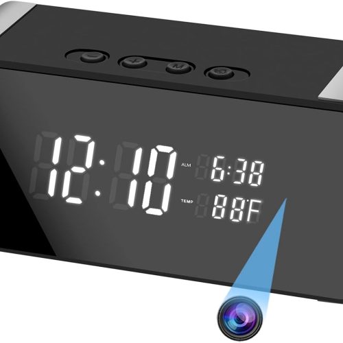 Wireless WiFi Hidden Spy Camera, Full HD 4K Home Security Cam for Home Safety Support 5G&2.4G with Night Vision and Motion Detection, APP Control with SD Storage