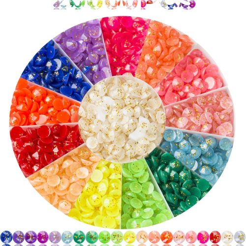20000PCS Glitter Beads for Diamond Painting, Diamond Painting Beads, Diamond Painting Accessories, 20 Colors Round Diamond Painting Drills Flatback Rhinestones for Crafts, Bead Art or Nails Art, 2.8MM