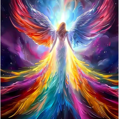 CEOVR Angel Diamond Painting Kits for Adults, 5D Full Drill Fairy Diamond Art Dots DIY Gem Art, Adult Crafts Kits Arts and Crafts, Wall Decor for Home Office 12x16in