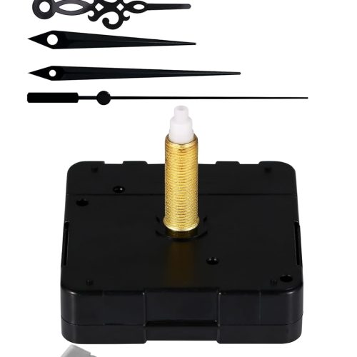CT0331-TM-07GT_1 Upgrade Your DIY Clock Project with Long Shaft Silent Clock Mechanisms - Perfect for Thick Panels! Get Inspired and Create a Stylish Timepiece at Home (32mm Shaft, C+D Hands)