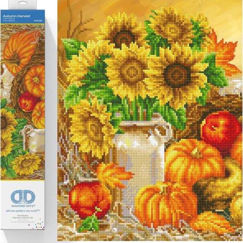 DIAMOND DOTZ Autumn Harvest Diamond Painting Kits for Adults - Diamond Art Kits a Relaxing Creative Craft Kit with Dotz Gems 16x22