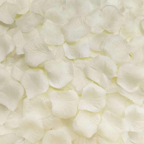 Ouddy Decor 5000 Pcs Rose Petals Artificial Flower for Valentine's Wedding Decor Romantic Night Event Anniversary Shower Engagement Party Home Decorations, Ivory