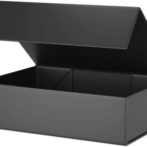 Black Gift Box 11.9" x 8.5" x 3.3" with Magnetic Closure Lid Gifts Boxe for Presents,Bridesmaid Gift Boxes,Cute Box,Birthday Gifts Boxe,Luxury for Gift Packaging, Magnetic Gifts Boxes for Wrapping Gift